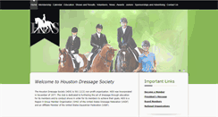 Desktop Screenshot of houstondressagesociety.org